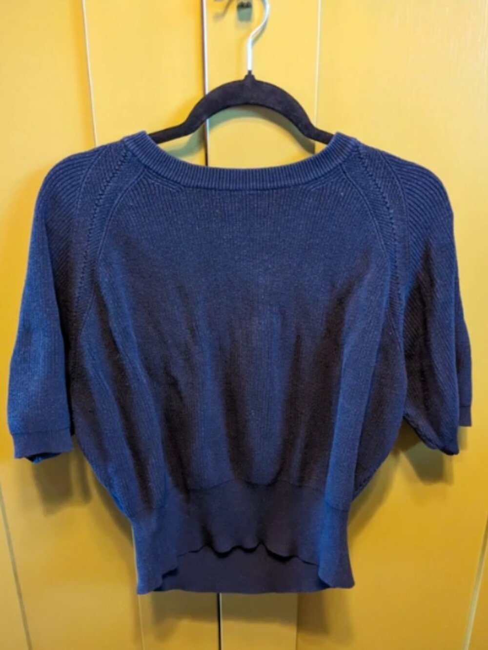 Navy knit top